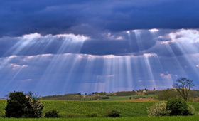 Soleil nuages ciel